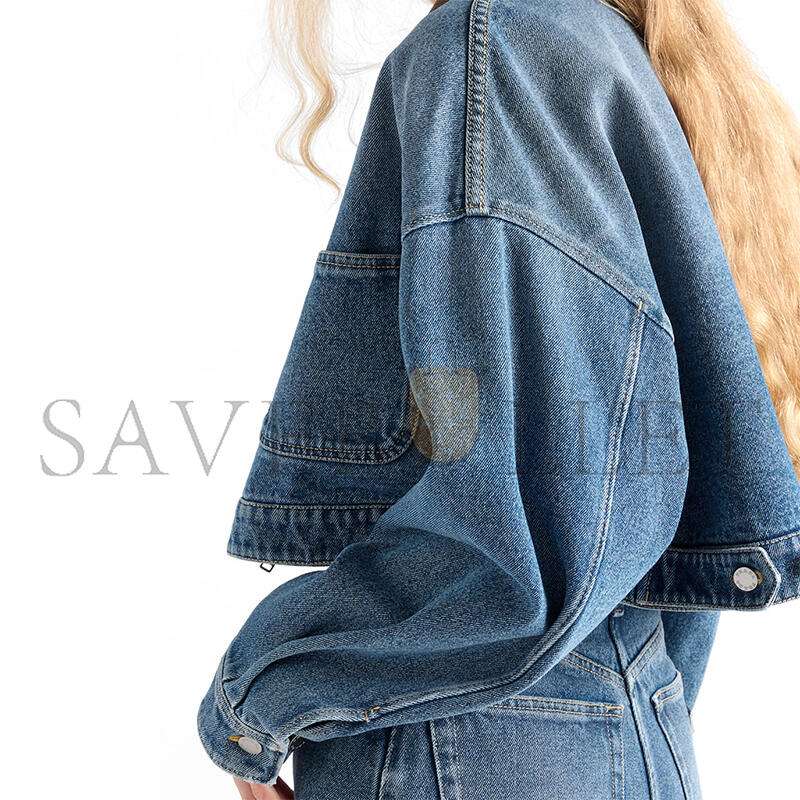 PRADA CROPPED DENIM JACKET GFB327